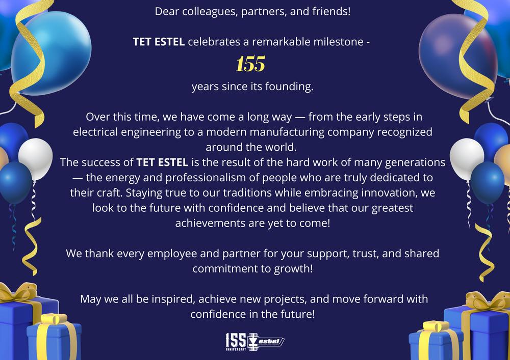TET ESTEL anniversary – 155!